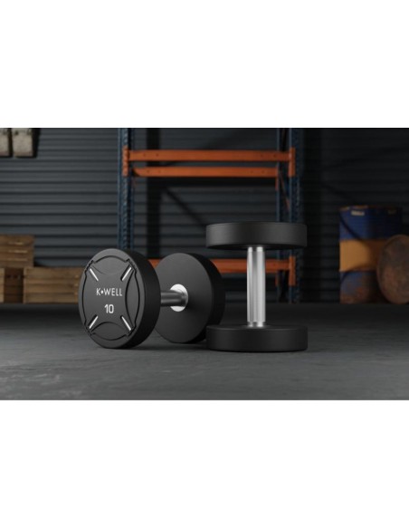 NOVITÀ NEW PU DUMBBELL KIT 22-30 Kg  (5 coppie) 2